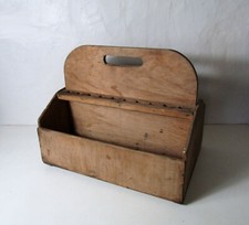 ancienne caisse à outils bois marine grand format Vintage