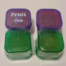 Food Storage Containers Color Coded Portion Control Set Weight Loss 2 sets of 6