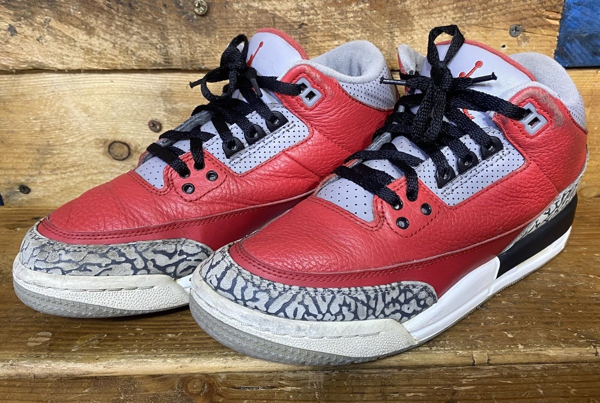 Nike Air Jordan 3 Retro SE GS Fire Red CQ0488-600 Youth Size  display picture 3