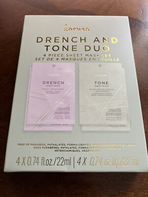 Karuna Sheet Masks Pkg of 4 Fabfitfun Drench and Tone Duo
