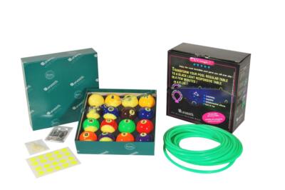 Pool Billard-Kugelsatz 57,2 Aramith GLow in the dark -Komplettset-