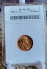 1950-S Lincoln Wheat Cent 1C ANACS MS 66 RD