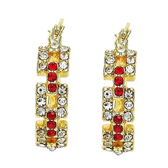 Pendientes de Moda enchapado en oro Amarillo de belleza