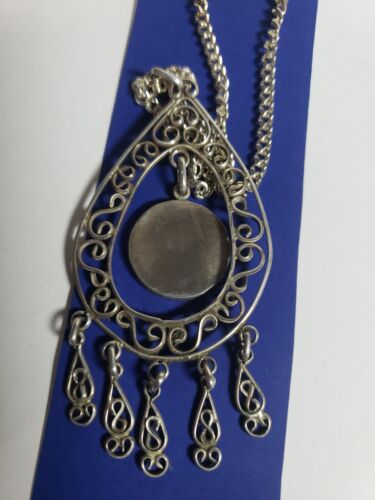 Authentic Indian buffalo head nickle pendant and stainless steel 24" necklace - Picture 3 of 6