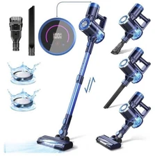PrettyCare W200 Cordless Vacuum Cleaner - 6 in 1 Lightweight Powerful Stick