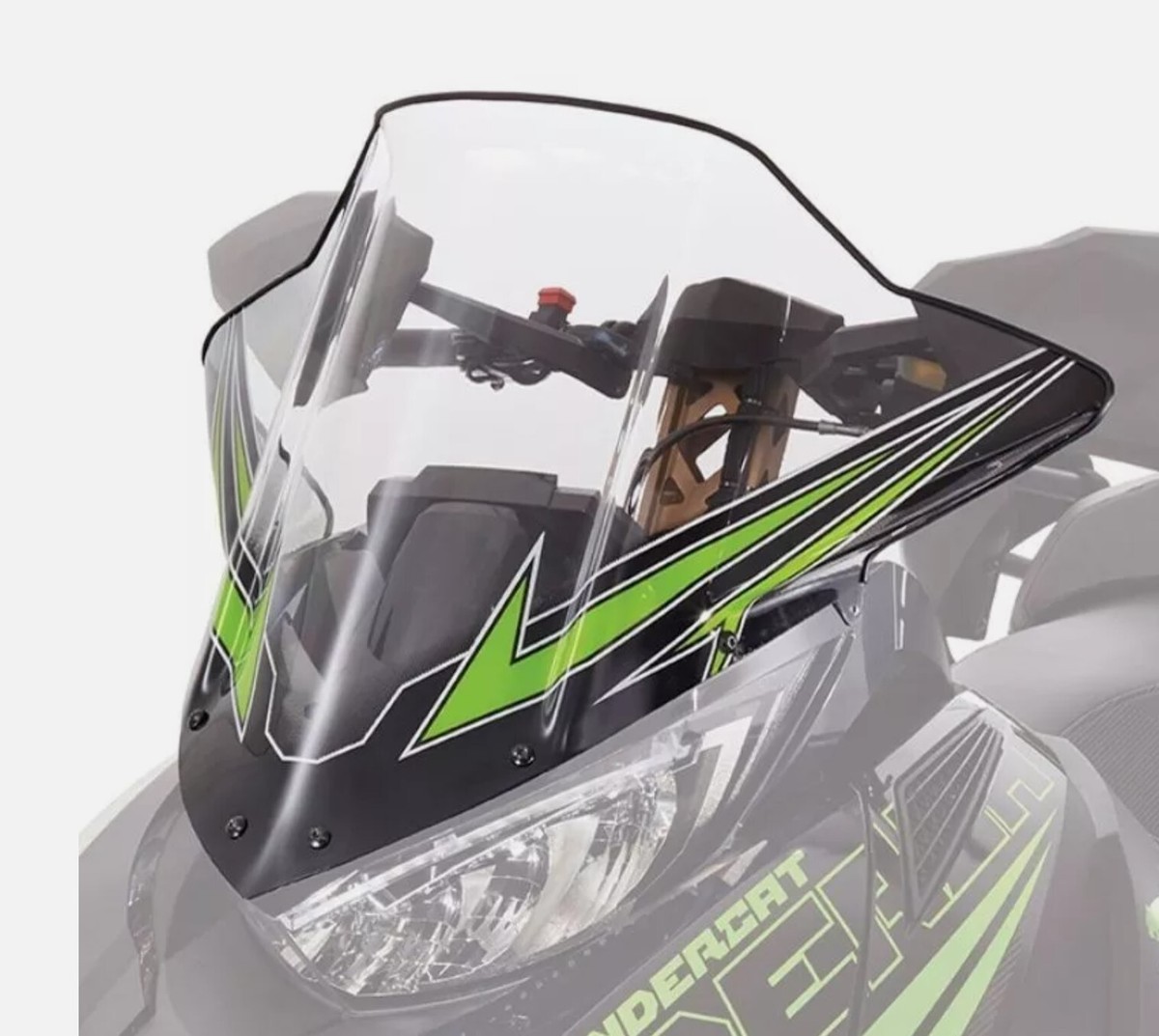 OEM Arctic Cat Mid LXR Accessory Green Windshield 8639-135 READ