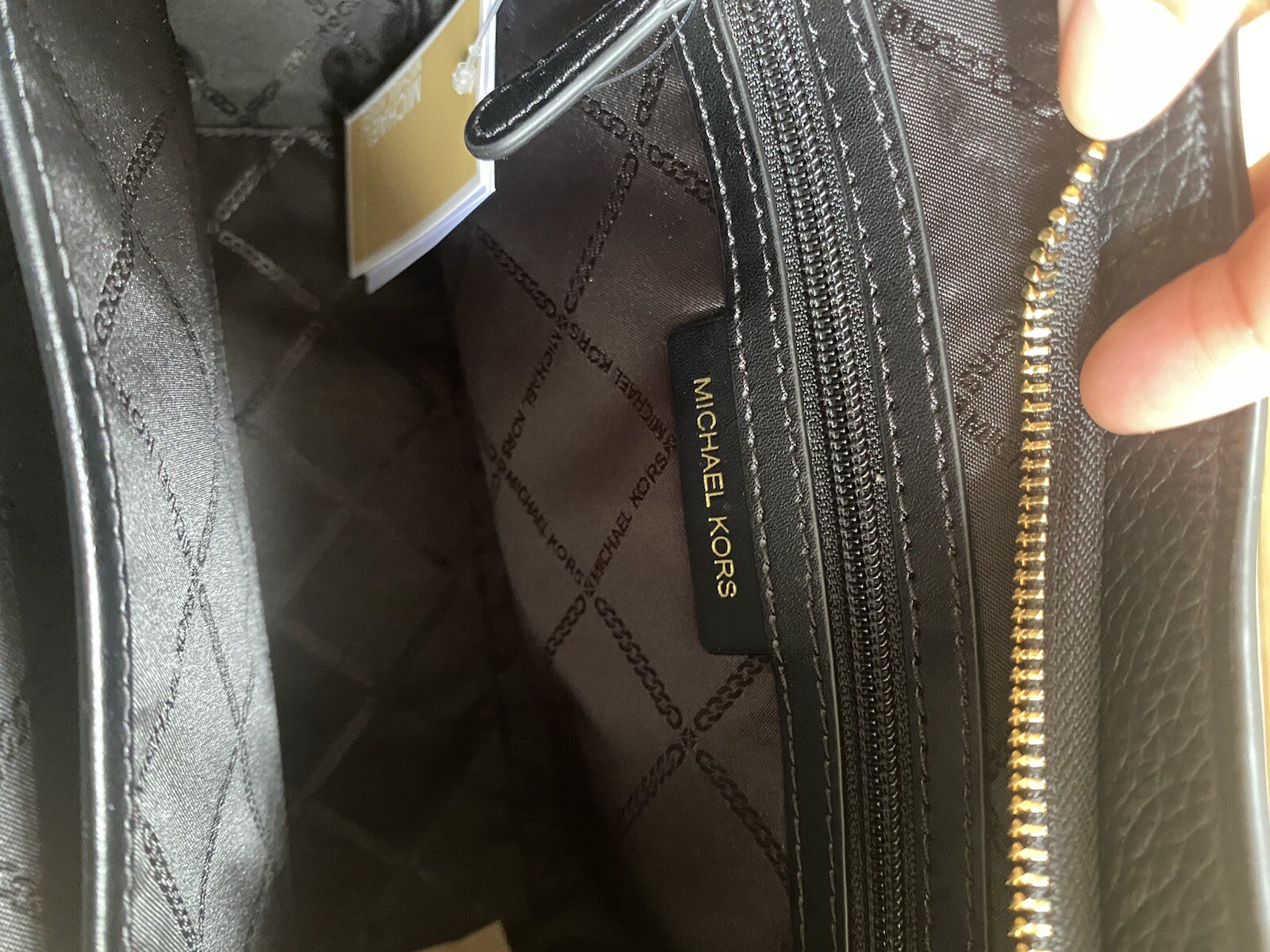 Michael Kors 100percent Authentic Kensington Black Hobo Leather Shoulder Bag RRP £320 image 6