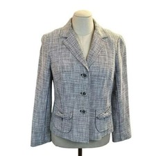Sigrid Olsen Cross-section Weave Cotton Blazer