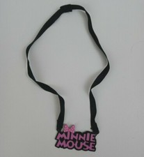 Disney Minnie Mouse Plastic Necklace 12" Around Fastened