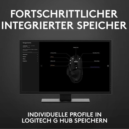 Logitech HERO High-Performance Gaming-Maus mit HERO 25K DPI optischem - Bild 7 von 11