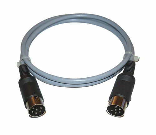 New 1m Shielded 6 PIN DIN Commodore C64 C128 Serial Cable Pi1541 Floppy #713