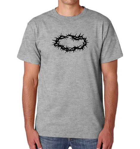 NUEVA CAMISETA PARA HOMBRE CORONA DE ESPINAS IMPRESA CRISTIANO JESUS FE AMOR BIBLIA S~5XL - Imagen 7 de 19