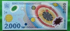 Romania, 2000 Lei 1999, FIRST POLYMER, P-111, UNC