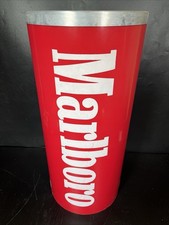 Vintage Marlboro 21" Tube Floor Ashtray Philip Morris Standing Advertising