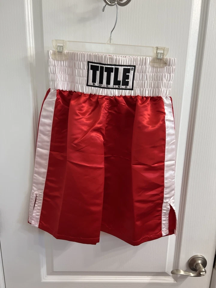 Disfraz de boxeo Title talla 14 pantalones cortos con bata Foto 3 de 4