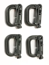 U.S. Military ITW Grimloc Nexus N.A. Plastic Molle Clip/Carabiner (4)