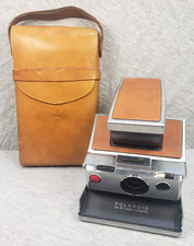 Vintage Polaroid SX-70 Land Camera w/ Leather Case  Panels