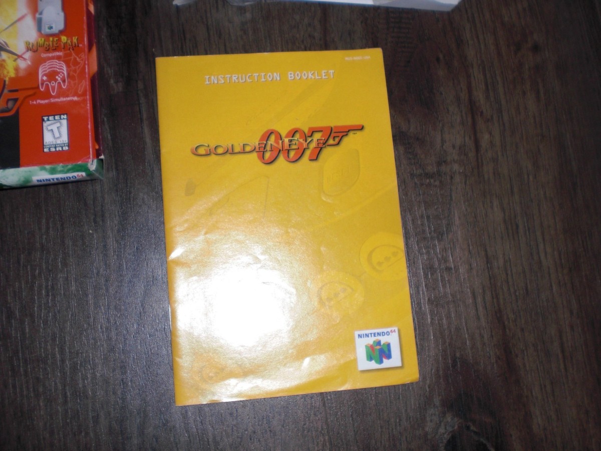 GoldenEye 007 N64 Nintendo 64 CIB COMPLETE Box Manual Game