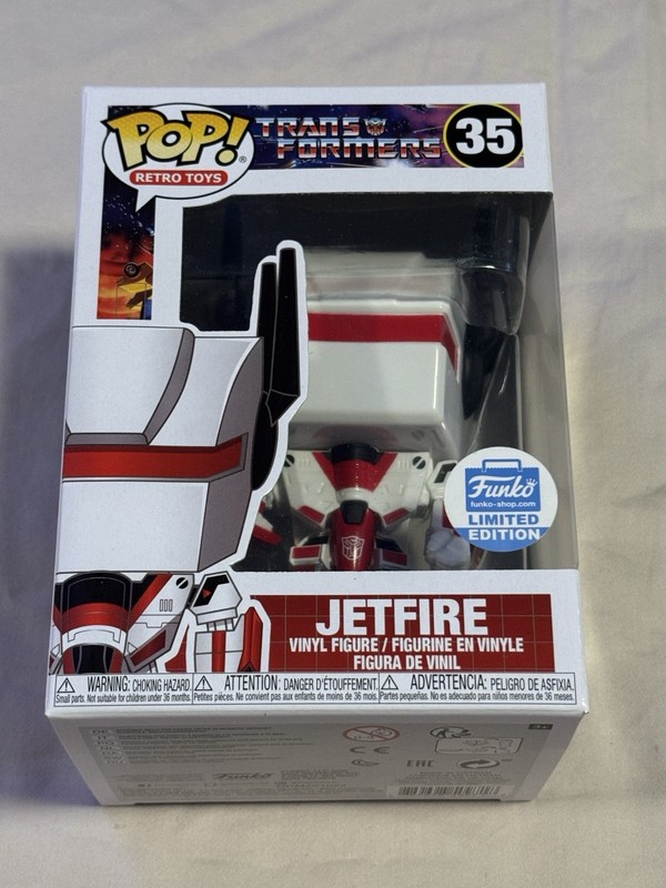 Funko Pop! Transformers ~ Jetfire #35 ~ Funko Shop Exclusive With .5mm Protector