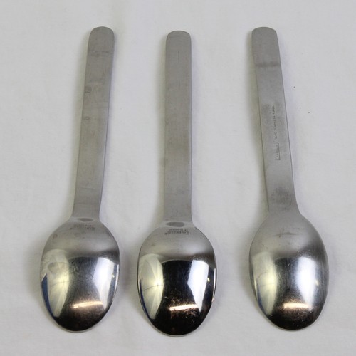 Lot De 3 Cambridge Argent Wren 18/10 Ovale Acier Inoxydable Soupe Cuillères - Photo 2 sur 5