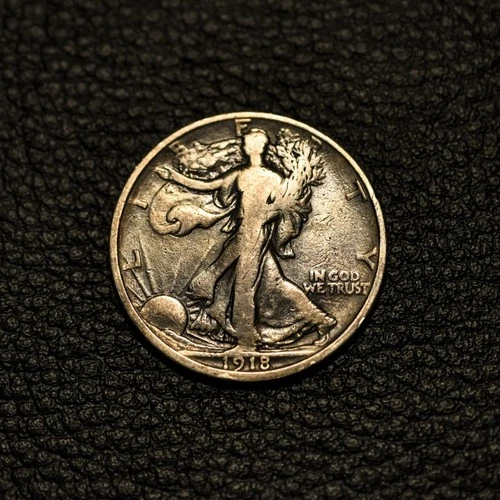 (ITM-7627) 1918-D Walking Liberty Half Dollar ~ VG+ Cndtn ~ COMBINED SHIPPING!