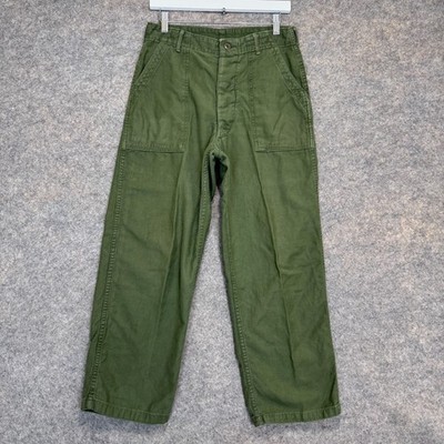 VTG US Army OG-107 Baker Fatigue Pants 32x29 Fits 29x28 Rare Type