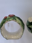 Vintage Otagiri Mary Ann Baker Wreath Ceramic Napkin Rings Made In Japan  — photo 8