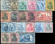 GERMANY/ALLEMAGNE 19 Timbres/stamps 1900-1904  Obl/Used