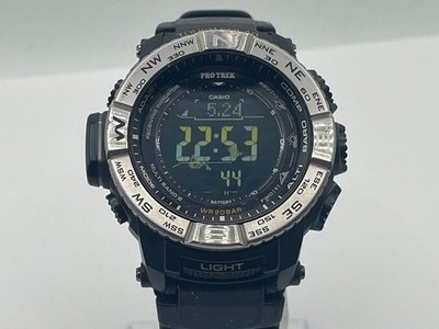 CASIO PRO TREK PRW-3510 Solar Radio Digital Men's Wristwatch Used