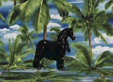 NEW Breyer BLACK DJANGO Standing FRIESIAN Stablemate Custom CM