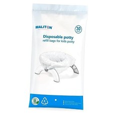  30 Counts Disposable Potty Liners with Absorbent Pads, Portable 30 Packs