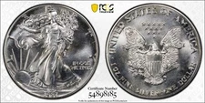 1987 Silver Eagle Dollar PCGS Graded MS 65