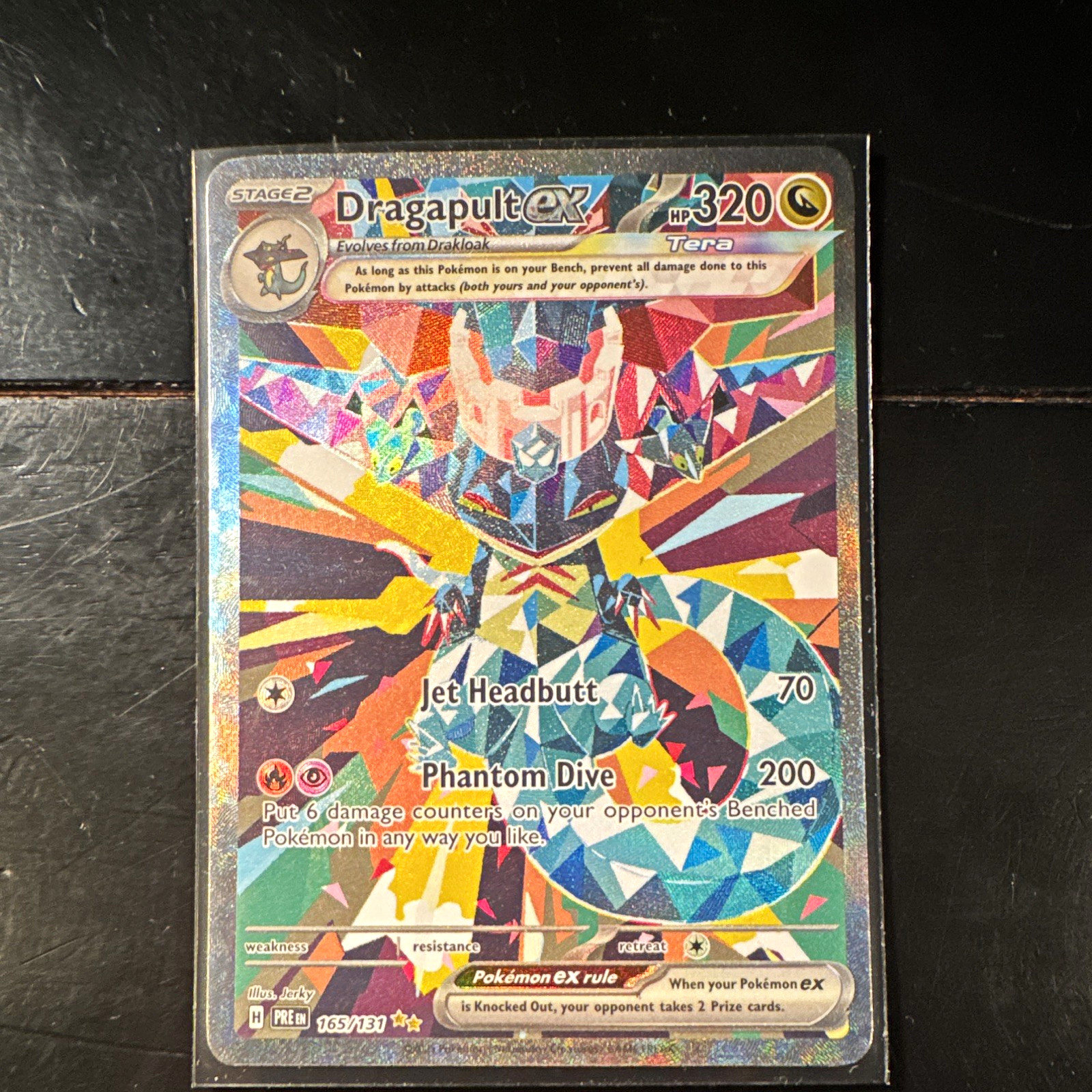 Pokemon Dragapult ex Sv: Prismatic Evolutions 165/131 SIR Full Art Holo