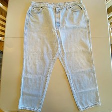 Vintage 80s Chic MOM JEANS Size 26 High Rise Waist Made in USA Light Wash Denim