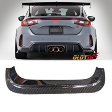 For Honda Civic Type-r Fl5 Vrs Dry Carbon Rear Bumpers Diffuser Center Garnish