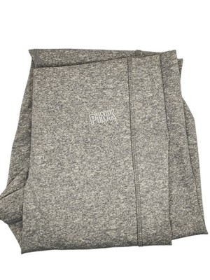 Victoria Secret Pink Active Gray Heathered Compression Leggings Size Medium