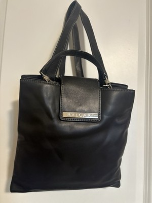 Vintage BVLGARI Black Backpack Classic Authentic Rare Original Designer Bag