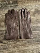 RAF MENS BROWN LEATHER OFFICERS GLOVES SIZE 7.5 GENUINE ISSUE NEW