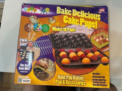 Bake Pop - Bake Delicious Cake Pops Kit Baking Pan As Seen On TV With Pop Sticks