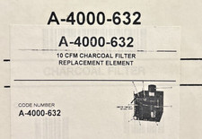 A-4000-632 10 cfm Filtr węglowy Element zamienny z powłoką apoksydową
