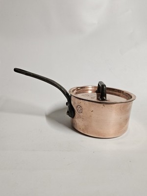 ALTE KUPFERPFANNE G.LECLERC 46 PINSAC FRANKREICH / BACKEN / VINTAGE 