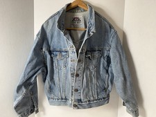 Vintage 90s Levi's Denim Trucker Jean Jacket LARGE Light Stonewashed Blue y2k