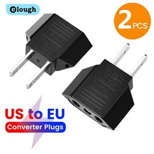 US to EU Plug Adapter Travel Power Converter European Socket 1-10PCS