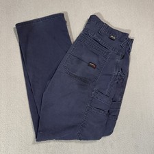 Ariat FR Flame Resistant M5 Straight Leg Cargo Navy Blue Pants Work Jeans 32/32