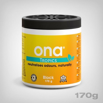 ONA Block Tropics Geruchstralisierer 170g - 30 Tage natürliche Öle Growbox