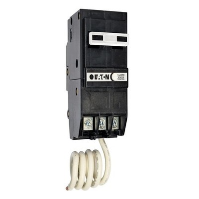Eaton BRN250GF BR GFCI Circuit Breaker, Pigtail Neutral, 50 A 2 Pole 120/240 V