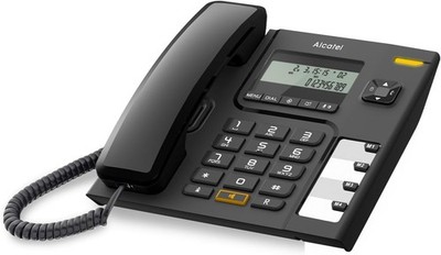 Alcatel T56 Schnurtelefon Display Freisprechen Caller-ID Schwarz B-Ware