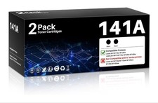 2 Pack 141A W1410A Toner with Chip for HP LaserJet M110w MFP M140w M139w