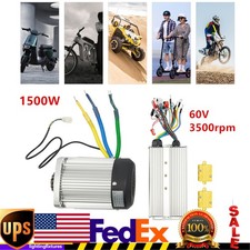 1500W 60V Permanent DC Motor Kit with Controller 65A For Electric Scooter E-bike