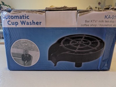Automatic Cup Washer for Kitchen/ Bar Sink Faucet Glass Cleaner Cup Rinser